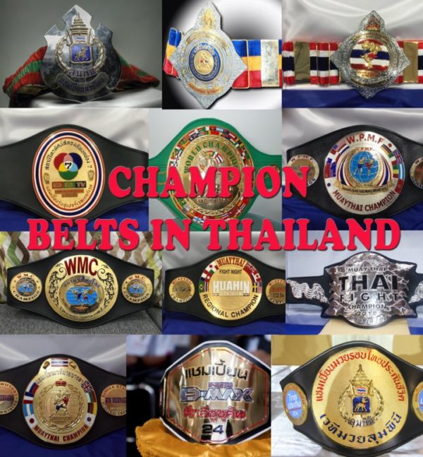 CHAMPION BELTS IN THAILAND SIAM FIGHT MAG